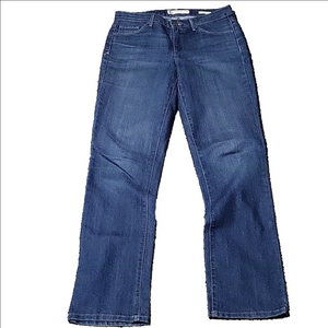Anne Klein Women's Leo Straight Blue Jeans SZ 6